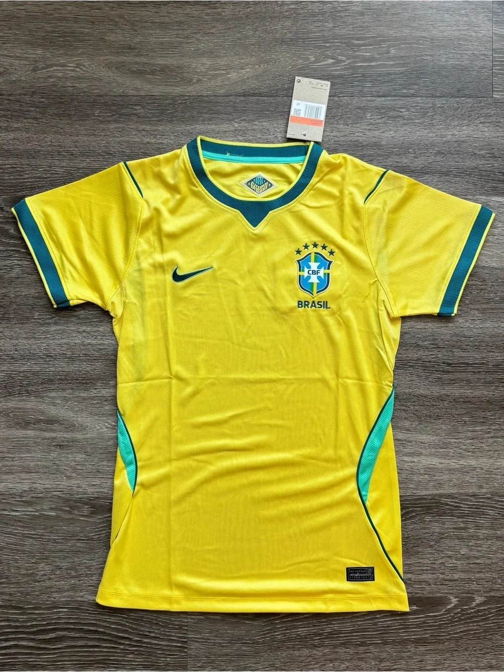 Nike Brazil Yellow Green Soccer Jersey